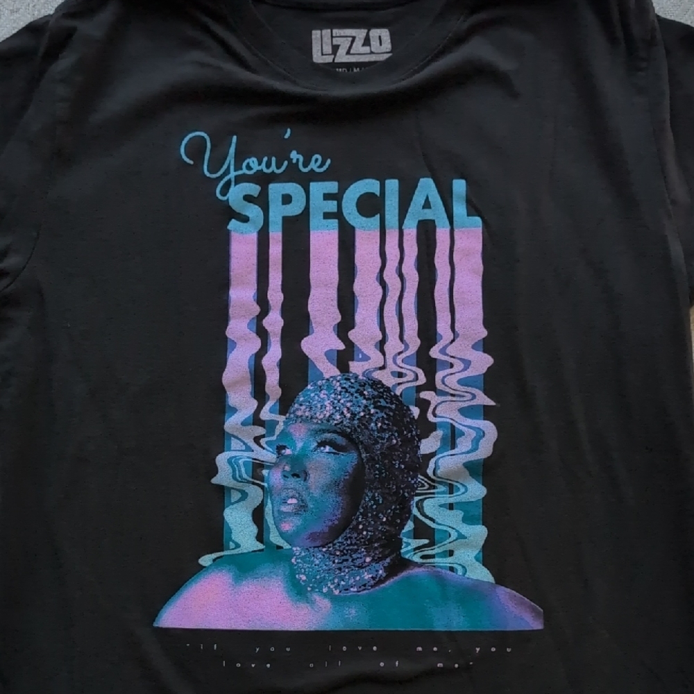 LZZO Black 'You're Special' Graphic Tee